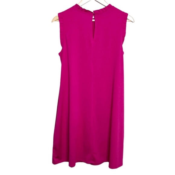 New with Tag Women's APT 9 Berry Ruffle Neck Sleeveless Mini A-Lined Party Dress - Picture 12 of 16